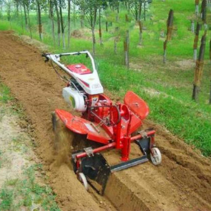 Cultivador Agrícola a Gasolina, Tipo Manual Rojo, para Labranza del Suelo y Formación de Surcos - Product Image 1