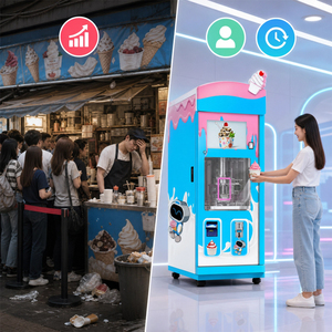 Máquina Expendedora de Gelato para Negocios de Postres, Solución Totalmente Automática con Capacidad para 150-200 Unidades, Autolimpieza y Múltiples Opciones de Pago - Product Image 5