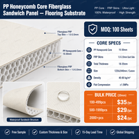 Panneau composite en fibre de carbone, panneau sandwich alvéolaire, vente en gros de panneaux alvéolaires haute résistance avec noyau en mousse PP et aluminium