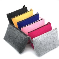 Promotion microfibre crayon sac Portable feutre cosmétique sac de rangement organisateur de voyage cosmétique feutre maquillage sac avec Logo personnalisé