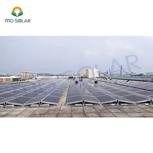 热设计铝太阳能压载架太阳能东西屋顶安装系统