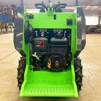 Automatischer Schaufelplanierer DET-450 Mini-Benzin-Raupenlader Kompakter Mini-Radlader für den privaten Hof und Erdbewegungsarbeiten