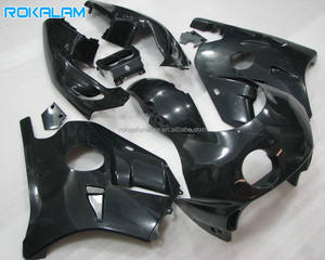 ชุดแฟริ่งมอเตอร์ไซค์สำหรับ Honda CBR250RR MC22 90 91 92 93 94 สีดำเงาทั้งหมด CBR250 <span class=keywords><strong>250RR</strong></span> 1990 1991 1992 1993 1994 อะไหล่ตกแต่ง - Product Image 1