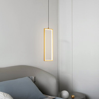 Lustre suspendu moderne carré en acrylique noir 2023, lampes suspendues à Led pour la maison
