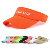 Visera Deportiva Premium para Golf, Protección UV, Borde Ajustable, Banda Absorbente de Sudor, Logotipo Personalizado, Venta al Por Mayor