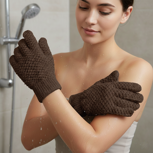 Vente directe d'usine Brosse exfoliante pour le corps Nylon de haute qualité Charbon de bambou - Product Image 4