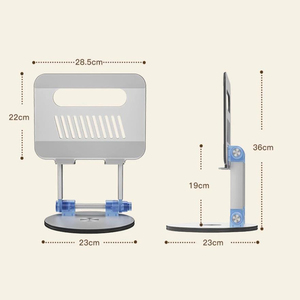 Adjustable 360 Rotating Aluminum Portable Laptop Stand For Macbook Air Xiaomi Dell <strong>HP</strong> Lenovo PC <strong>Tablet</strong> - Product Image 3