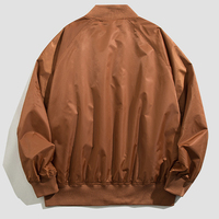 Blouson Bomber Homme OEM avec Logo Brodé, Personnalisable, Marque Privée, Style Vintage, Coupe Ample, Léger, Type Aviateur