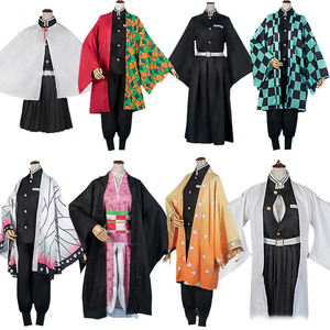 أزياء تنكرية لشخصيات الأنمي الياباني للهالوين، كيمونو تانجيرو كامادو ونيزوكو للأولاد والبنات، ملابس كرنفال للأطفال من البوليستر - Product Image 1