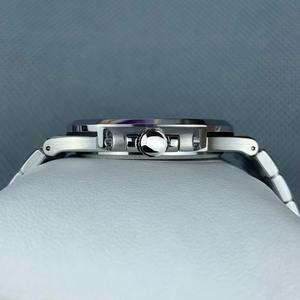 Trendy hot sell PP5711 elegant steel strip white striped dial calendar display Luminous men's business sports <b>mechanical</b> <b>watch</b> - Product Image 3