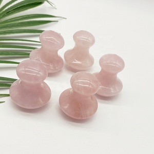 Ngọc Thạch Anh Gua Sha Hồng Thạch Anh Nấm Massage Pha Lê Đá Nóng Mát Xa Nấm - Product Image 4