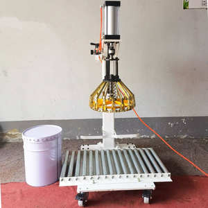 Machine pneumatique pratique d'agrafe de cachetage de couverture de <span class=keywords><strong>panier</strong></span> de fleur de baril de convoyeur pour le seau en métal de chapeau en métal - Product Image 2