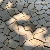 Carreaux de sol en mosaïque de pierre de jade à motifs nuageux, revêtement de sol en pierre naturelle pour hôtel, villa, couloir intérieur/extérieur