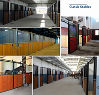 Écurie à chevaux en acier galvanisé 2,5x4m, contrôle environnemental précis pour climats variés, garantie 5 ans, personnalisable