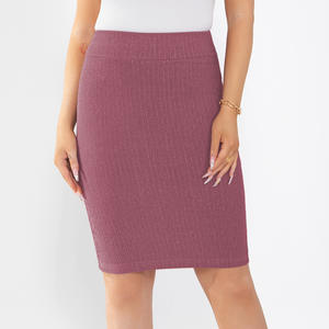 Vestido Midi Ajustado de Seda Brillante Personalizado de Alxin, Vestido Largo de Cintura Alta, Elástico y Ajustado, Ropa para Niñas, Faldas para Mujer - Product Image 3