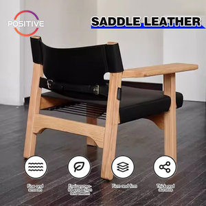 Sillón Individual Minimalista de Lujo para Sala de Estar, Sillón de Balcón, Diseño Creativo, Silla de Cuero con Respaldo en Forma de Sillín - Product Image 2