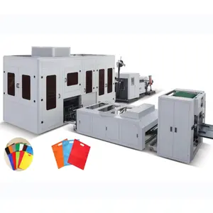 Heat Sealing Hot Cutting Non Woven Bag Making Machine Hot selling in 2023 High Speed Fully Automatic Pp Double Lines Shopping