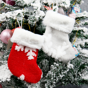 Ornement Chaussettes <span class=keywords><strong>De</strong></span> <span class=keywords><strong>Noël</strong></span> Fausse Fourrure Bas <span class=keywords><strong>De</strong></span> <span class=keywords><strong>Noël</strong></span> Jacquard Velours En Peluche Mini En Vrac Bas <span class=keywords><strong>De</strong></span> <span class=keywords><strong>Noël</strong></span> - Product Image 3