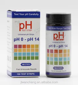 Wancheng supply super sensitive Universal ph paper strips, ph test paper strip ph 0-14