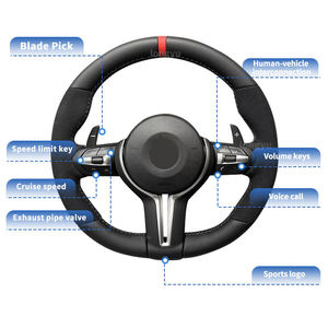 Vente Volant Alcantara pour voiture BMW Série 1 F20 F21 F40 <span class=keywords><strong>E87</strong></span> E81 E82 116i 118i 120i 125i 128i 130i 135i 118d 123d <span class=keywords><strong>125d</strong></span> - Product Image 2