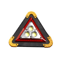 High Brightness LED Emergency Tool Kit Portable Traffic Signs Warning Triangle Black&Yellow Plastic for Vehicle Safety