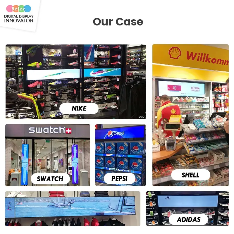 ЖК-дисплей для фруктов и овощей, рекламный экран для продуктового магазина, торгового центра, растягивающаяся стойка, розничная торговля, ЖК-экран Edge AD