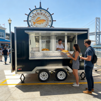 Cuisine mobile personnalisée, chariot de restauration rapide pour hot-dogs, camion de restauration rapide pour café, pizza, friture, camion de restauration
