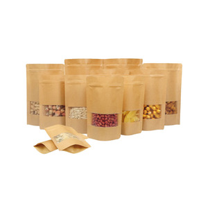 Matte Kraft Giấy Zip <span class=keywords><strong>Bag</strong></span> Đứng Lên Thực Phẩm An Toàn Pouch Bao Bì Doypack - Product Image 1