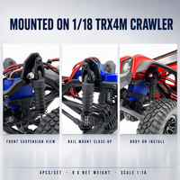 Tour de suspension surélevée en alliage d'aluminium, lot de 4 pièces, pour micro-crawler RC 1/18, pièces de mise à niveau