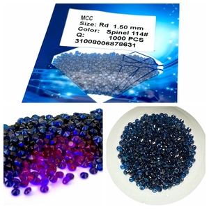 Gemme HQ Qualità 5A Spinello Blu 114 #   Gemma Sintetica di Spinello Blu Taglio Brillante ad Alta Temperatura 0.8-3mm - Product Image 1