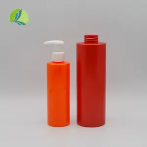 畅销200毫升500毫升红色橙色塑料喷雾瓶宠物家用化妆品瓶泵头压力喷雾瓶