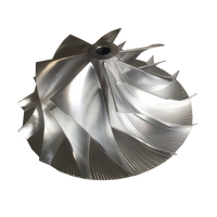 T04S 8635R P00767 62.30/86.15mm 7 + 7 lames turbo Haute performance en aluminium 2618/fraisage/billette roue de compresseur pour la course