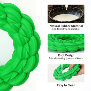 Anello Galleggiante per Cani in Gomma Naturale Senza BPA Personalizzato, Giocattolo da Allenamento per Esterni, Anello da Tiro, Giocattolo da Masticare per Cani in Fase di Dentizione - Product Image 4