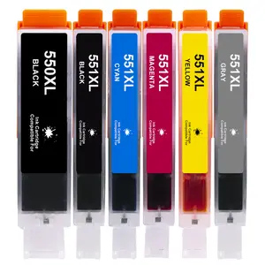 Colorpro PGI-550 पीजीआई 550 CLI-551 सीएलआई 551 एक्स्ट्रा लार्ज प्रीमियम रंग संगत स्याही जेट कारतूस PIXMA के लिए IP7250 प्रिंटर