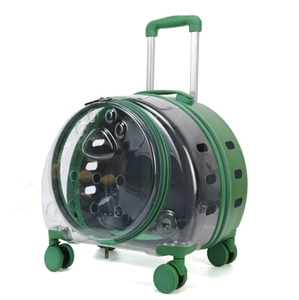 JXB Transporteur de voyage transparent pour animaux de compagnie, valise à roulettes portable pour petits chiens, étui de <span class=keywords><strong>transport</strong></span> durable pour animaux de compagnie, <span class=keywords><strong>chariot</strong></span> professionnel pour animaux de compagnie - Product Image 3