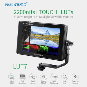 Feelworld Lut7 máy ảnh màn hình 2200nits xách tay 7 inch DSLR màn hình với 4K <span class=keywords><strong>HDMI</strong></span> đầu ra đầu vào IPS cho máy ảnh lĩnh vực màn hình - Product Image 2