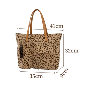 Customized recyclable shopping <b>bag</b> with ribbed webbing, custom printed cherry pattern, <b>foldable</b> - Product Image 2