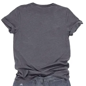 Penjualan laris kaus oblong kualitas tinggi ukuran Plus Vintage warna pastel kaus polos polos sesuai ukuran untuk wanita