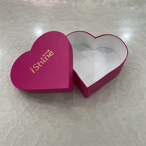 Ishine Heart-Shaped <b>Jewelry</b> Box 1200g Greyboard Paper Gift <b>Packaging</b> for Valentine's Day - Product Image 1