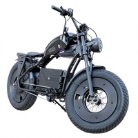 Sepeda Listrik 48V dengan Ban Tebal 20x5.0, Jok Rendah Ape Hanger, Hub Belakang Lithium, 3 Speed Brushless Ebike untuk Dewasa Cruiser