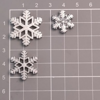 100 PIÈCES Mignonnes Figurines Miniatures Flocons de Neige de Noël à Dos Plat Cabochons pour Scrapbooking, DIY, Accessoires pour Épingles à Cheveux, Décoration et Artisanat