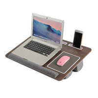 Bureau d'ordinateur portable pliable 2-en-1 pour lit, canapé, bureau à domicile – Table pliante pour ordinateur portable