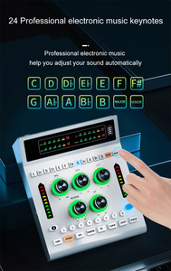 Tarjeta de sonido profesional para transmisión en vivo, interfaz de audio USB, mezclador externo para teléfono inteligente, PC, podcast, streaming, karaoke y grabación. - Product Image 4