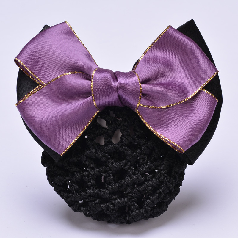 Bordure dorée violette