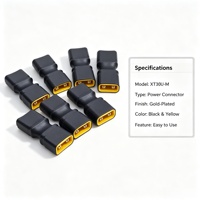 Servicio de procesamiento de conectores XT30 personalizados para sistemas de energía solar, aeroespacial, FPC, PCB, microondas, contactos de cobre, carcasas PA y conectores macho tipo banana