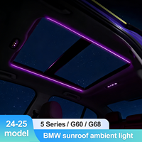 Barre lumineuse d'ambiance latérale Rhythm Sunroof, LED invisible, 32 couleurs, intégration transparente, décoration intérieure pour BMW Série 5/G60/G68