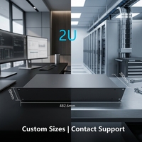 Boîtier réseau en aluminium IP55 1U 2U 3U 4U pour montage en rack 19 pouces, avec support de conception CAO 3D professionnelle, échantillonnage rapide OEM/ODM