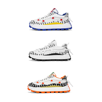 Chaussures de sport pour hommes personnalisées, décontractées, antidérapantes, confortables, respirantes, en maille, à semelle épaisse, pour la marche