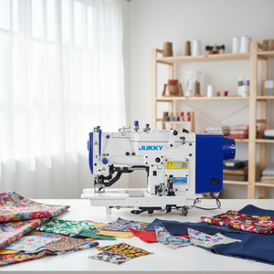 JUKKY 781D Machines à <span class=keywords><strong>coudre</strong></span> industrielles à point noué automatiques haute vitesse avec coupe-fil pour boutonnières - Product Image 1