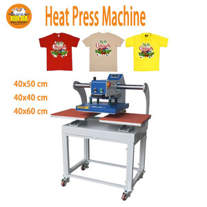 Presse à chaud pneumatique double station pour sublimation <span class=keywords><strong>40x50</strong></span> 40x40 40x60 cm - Product Image 2